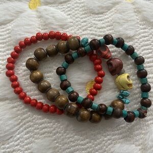 Colorful Prayer Bead Stretch Bracelet Set